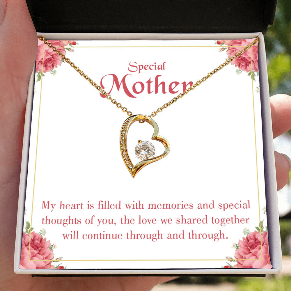 To Mom Remembrance Message Special Mother Forever Necklace w Message Card-Express Your Love Gifts