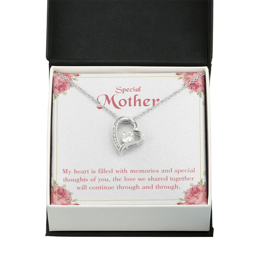 To Mom Remembrance Message Special Mother Forever Necklace w Message Card-Express Your Love Gifts