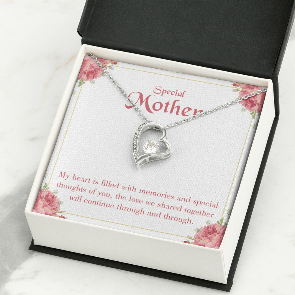 To Mom Remembrance Message Special Mother Forever Necklace w Message Card-Express Your Love Gifts