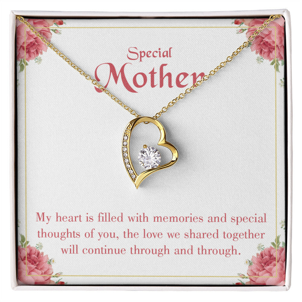 To Mom Remembrance Message Special Mother Forever Necklace w Message Card-Express Your Love Gifts