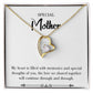To Mom Remembrance Message Special Mother White Forever Necklace w Message Card-Express Your Love Gifts