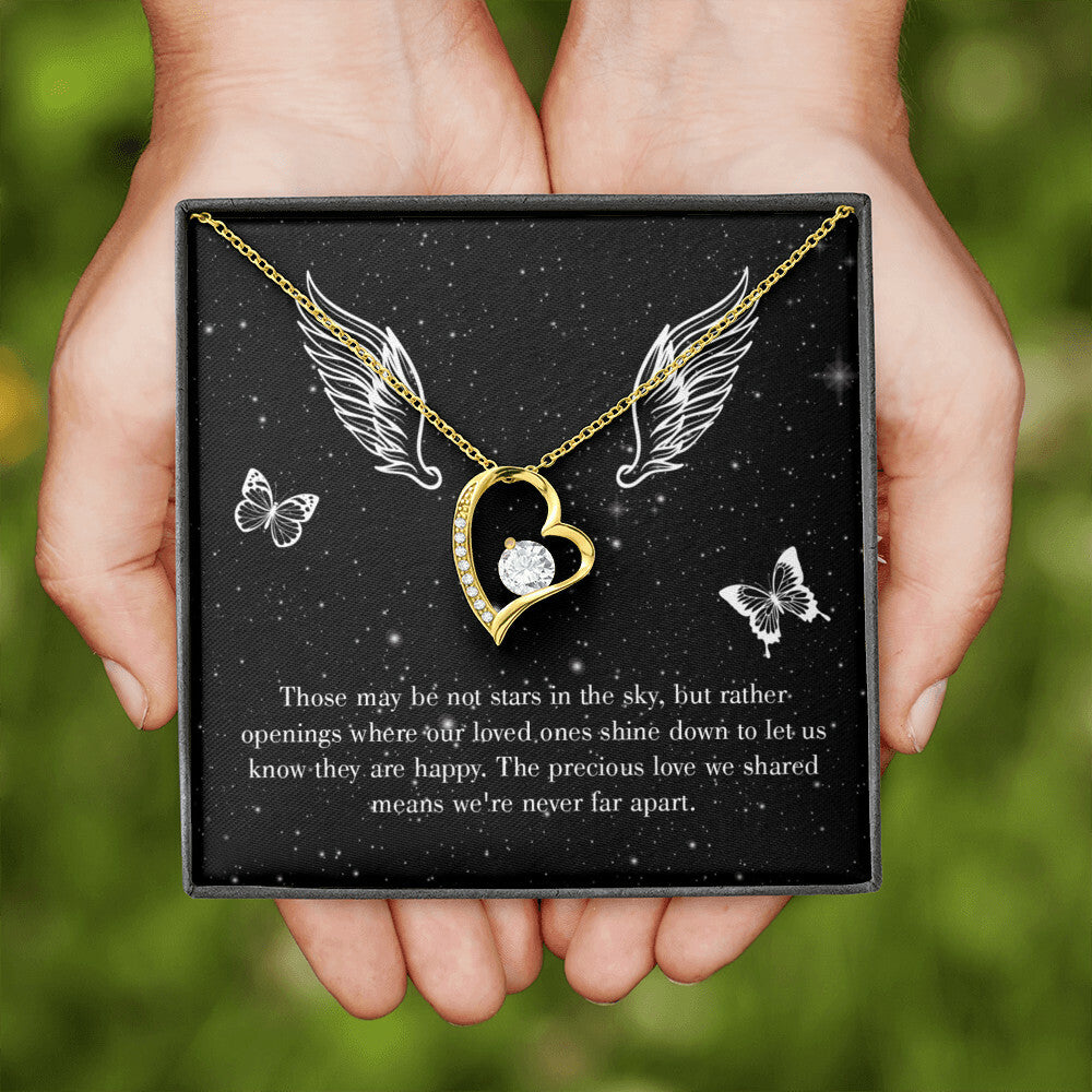 To Mom Remembrance Message Stars in the Sky Forever Necklace w Message Card-Express Your Love Gifts