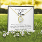 To Mom Remembrance Message Stay Strong White Forever Necklace w Message Card-Express Your Love Gifts