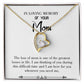 To Mom Remembrance Message Stay Strong White Forever Necklace w Message Card-Express Your Love Gifts