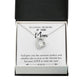 To Mom Remembrance Message Sweetest Mother White Forever Necklace w Message Card-Express Your Love Gifts