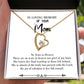 To Mom Remembrance Message Tears in Heaven Forever Necklace w Message Card-Express Your Love Gifts