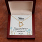 To Mom Remembrance Message There Are no Goodbyes Forever Necklace w Message Card-Express Your Love Gifts