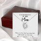 To Mom Remembrance Message Those we Love White Forever Necklace w Message Card-Express Your Love Gifts