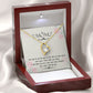 To Mom Remembrance Message Time Slips By Forever Necklace w Message Card-Express Your Love Gifts