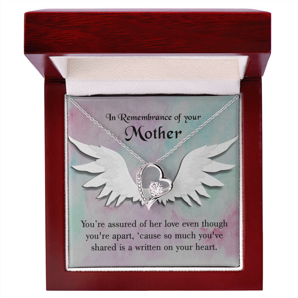 To Mom Remembrance Message We are Apart Forever Necklace w Message Card-Express Your Love Gifts