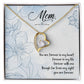 To Mom Remembrance Message You Are Forever in My Heart Forever Necklace w Message Card-Express Your Love Gifts