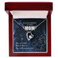 To Mom Remembrance Message You are Loved Forever Necklace w Message Card-Express Your Love Gifts