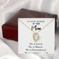 To Mom Remembrance Message You are Loved White Forever Necklace w Message Card-Express Your Love Gifts