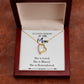 To Mom Remembrance Message You are Loved White Forever Necklace w Message Card-Express Your Love Gifts