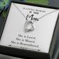 To Mom Remembrance Message You are Loved White Forever Necklace w Message Card-Express Your Love Gifts