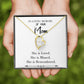 To Mom Remembrance Message You are Loved White Forever Necklace w Message Card-Express Your Love Gifts