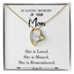 To Mom Remembrance Message You are Loved White Forever Necklace w Message Card-Express Your Love Gifts