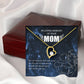 To Mom Remembrance Message You are Missed Forever Necklace w Message Card-Express Your Love Gifts