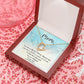 To Mom Remembrance Message You Left Me Forever Necklace w Message Card-Express Your Love Gifts