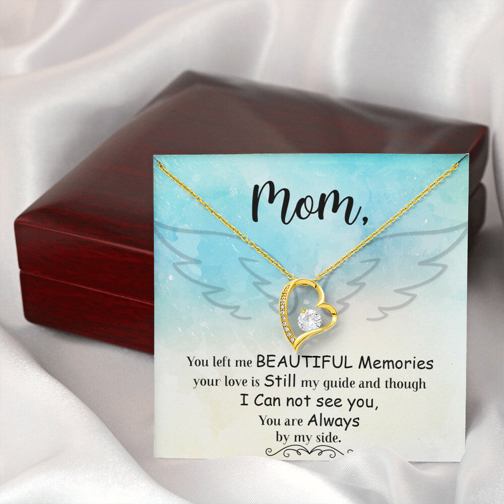 To Mom Remembrance Message You Left Me Forever Necklace w Message Card-Express Your Love Gifts