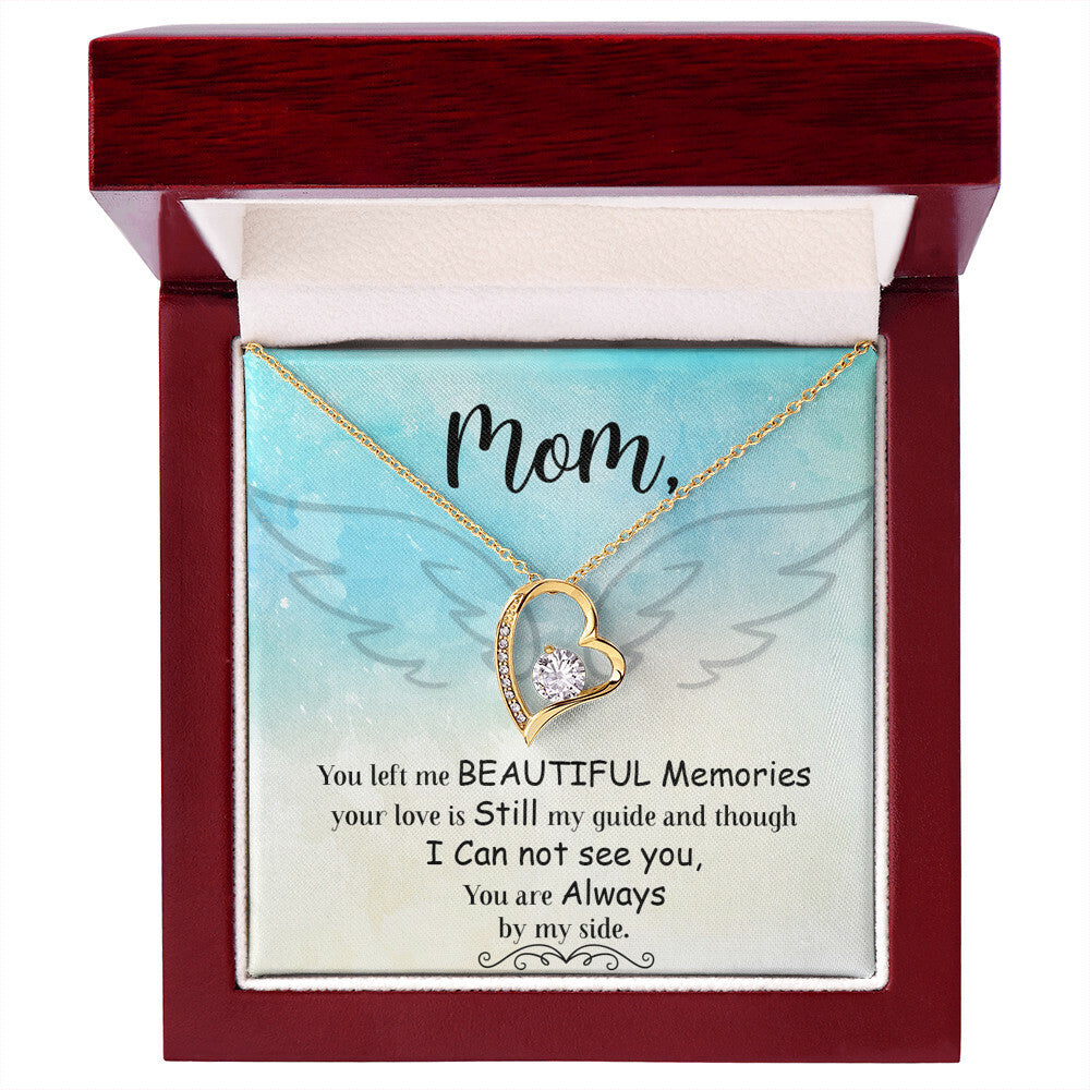 To Mom Remembrance Message You Left Me Forever Necklace w Message Card-Express Your Love Gifts