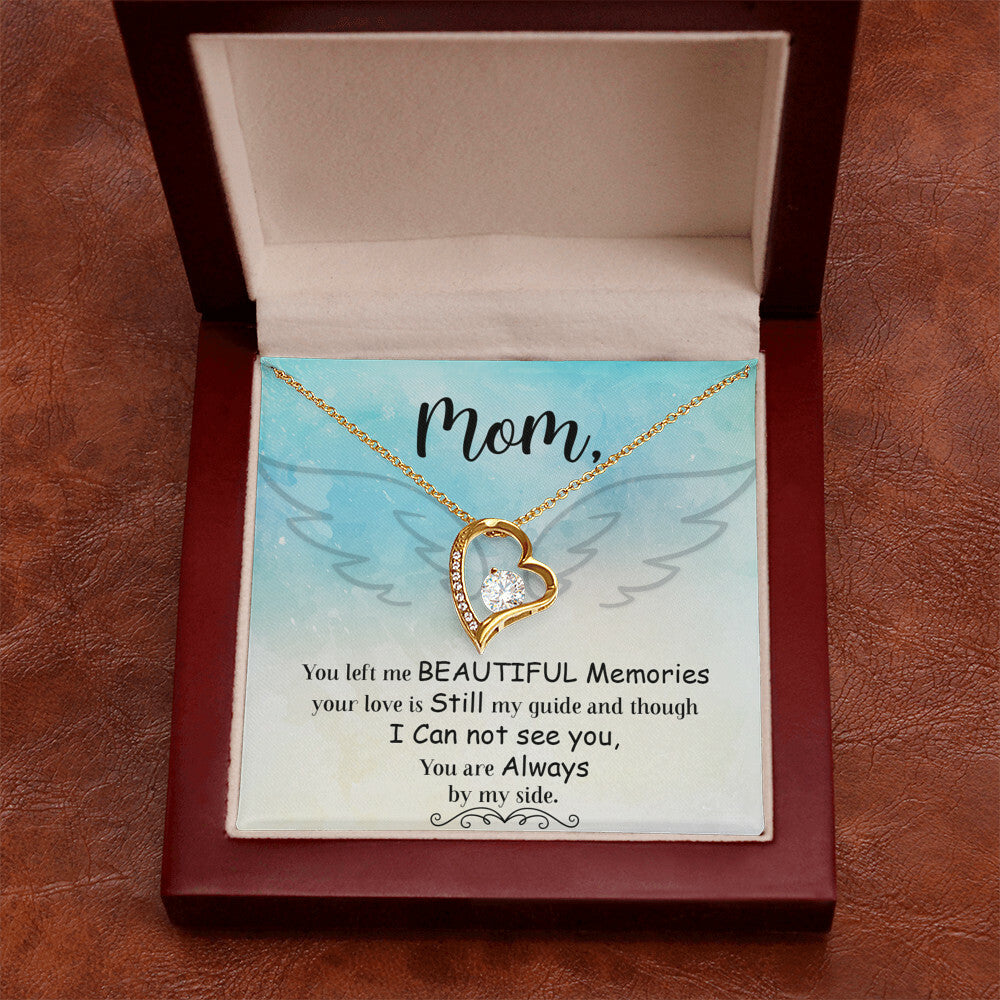 To Mom Remembrance Message You Left Me Forever Necklace w Message Card-Express Your Love Gifts