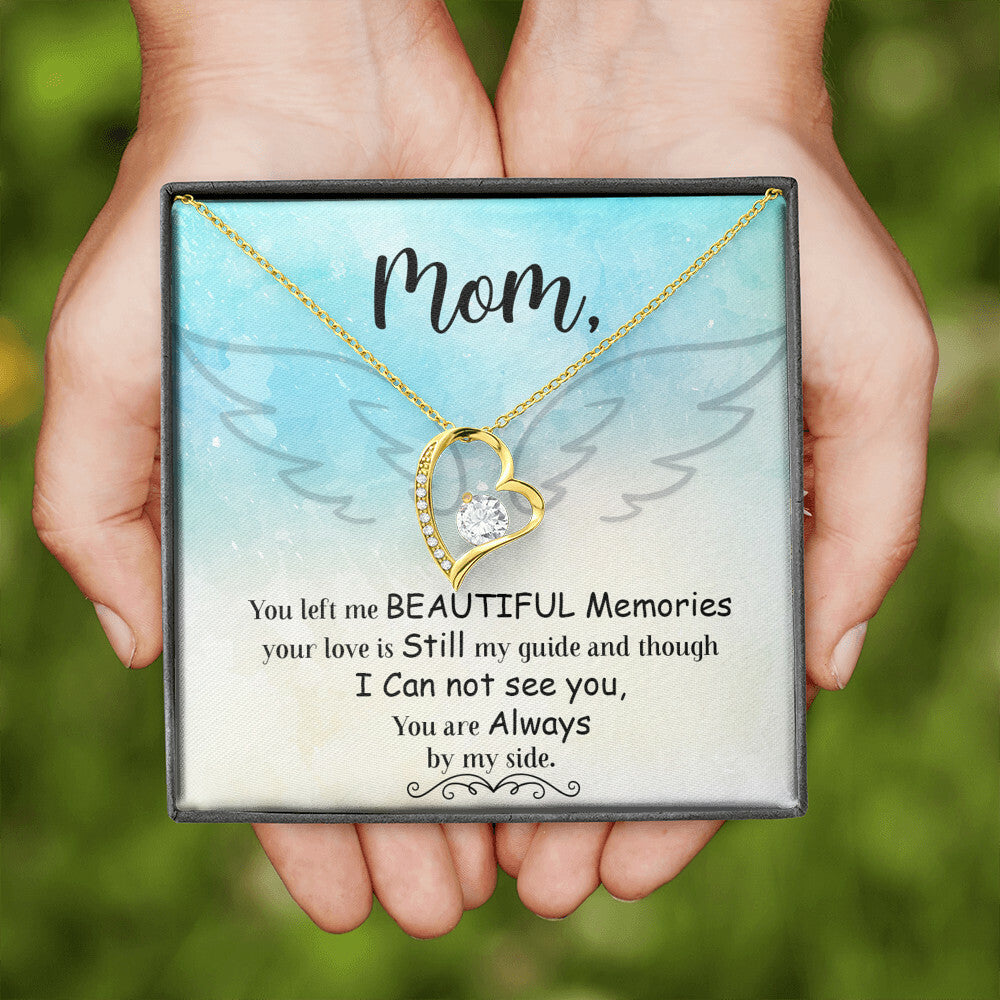 To Mom Remembrance Message You Left Me Forever Necklace w Message Card-Express Your Love Gifts