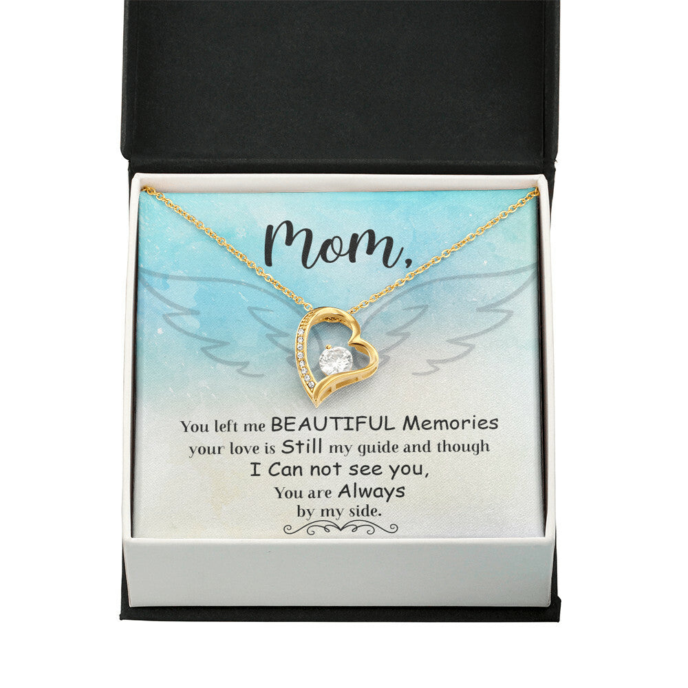 To Mom Remembrance Message You Left Me Forever Necklace w Message Card-Express Your Love Gifts