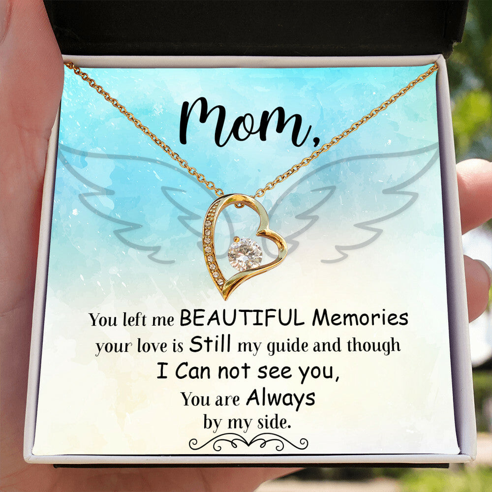To Mom Remembrance Message You Left Me Forever Necklace w Message Card-Express Your Love Gifts