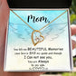 To Mom Remembrance Message You Left Me Forever Necklace w Message Card-Express Your Love Gifts