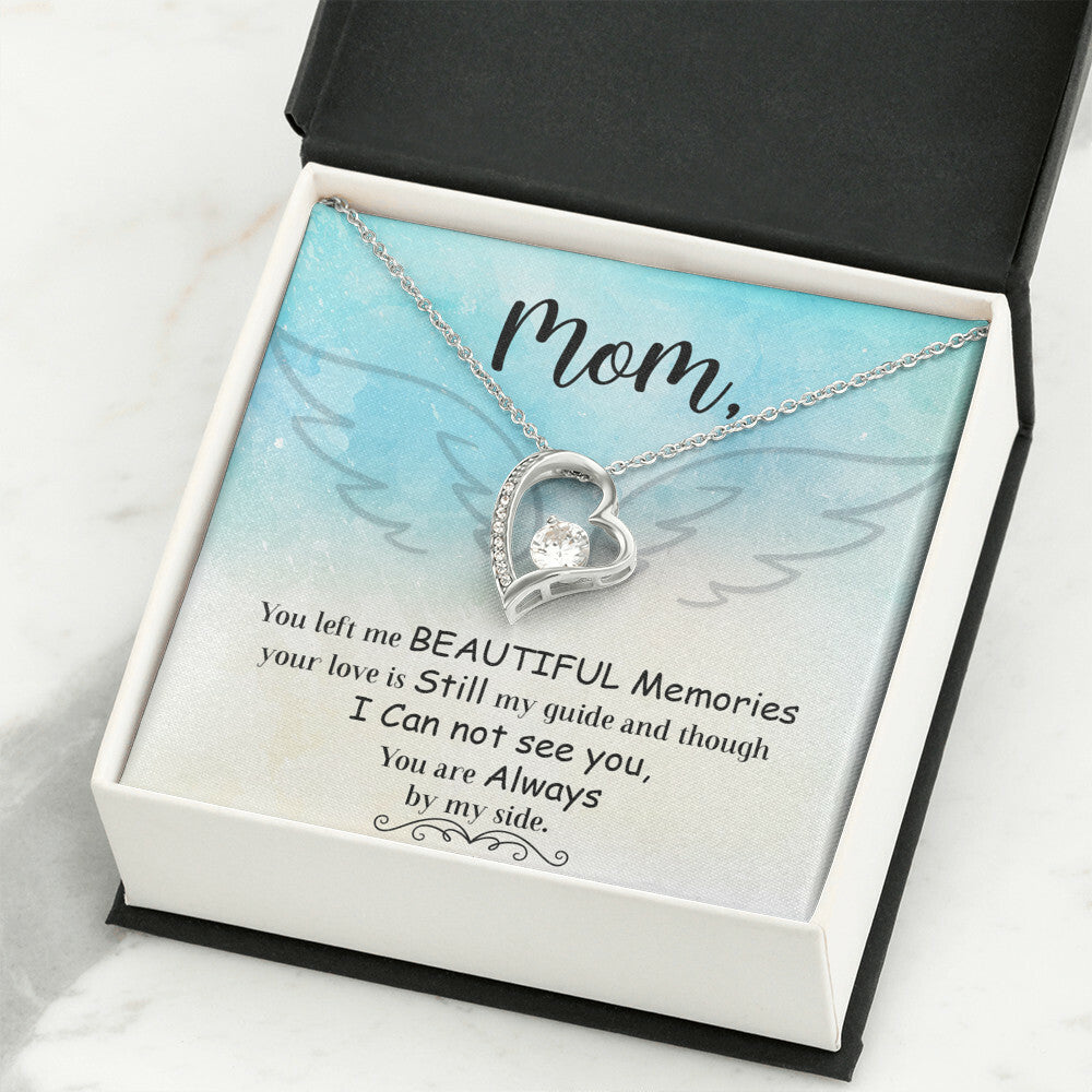 To Mom Remembrance Message You Left Me Forever Necklace w Message Card-Express Your Love Gifts