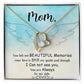 To Mom Remembrance Message You Left Me Forever Necklace w Message Card-Express Your Love Gifts