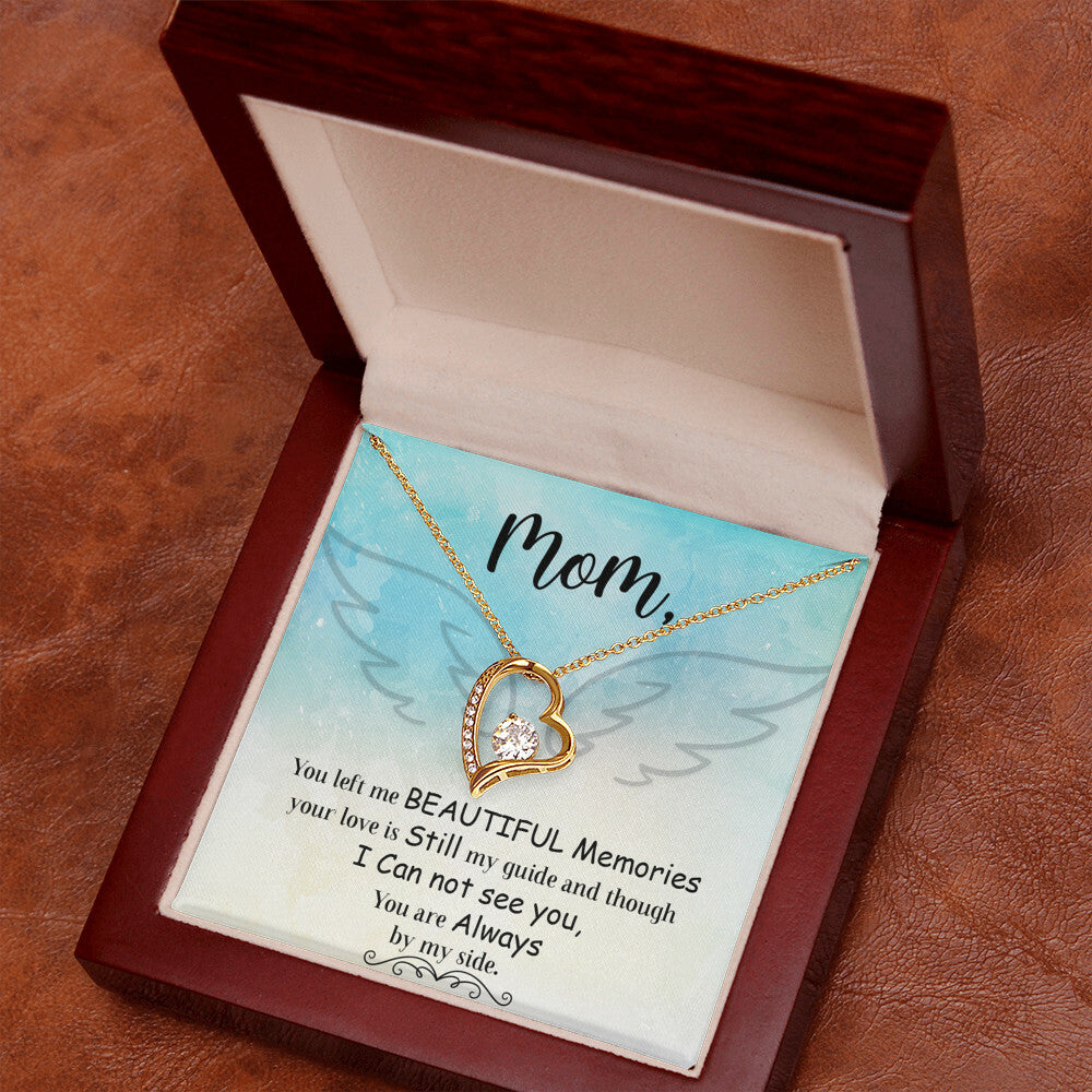 To Mom Remembrance Message You Left Me Forever Necklace w Message Card-Express Your Love Gifts