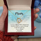 To Mom Remembrance Message You Left Me Forever Necklace w Message Card-Express Your Love Gifts