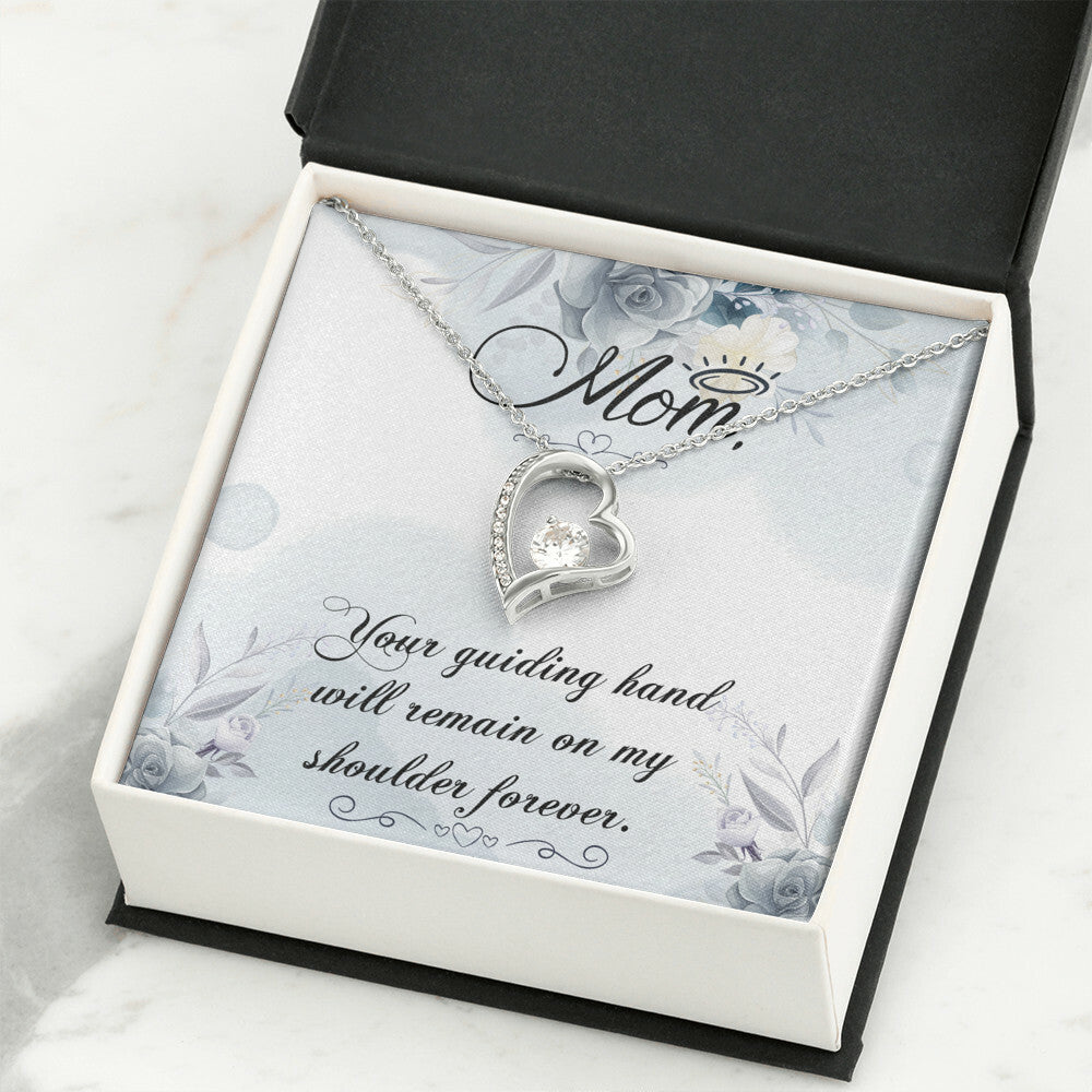 To Mom Remembrance Message Your Guiding Hand Forever Necklace w Message Card-Express Your Love Gifts