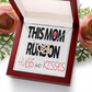 To Mom Runs on Hugs And Kisses Inseparable Necklace-Express Your Love Gifts