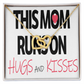 To Mom Runs on Hugs And Kisses Inseparable Necklace-Express Your Love Gifts
