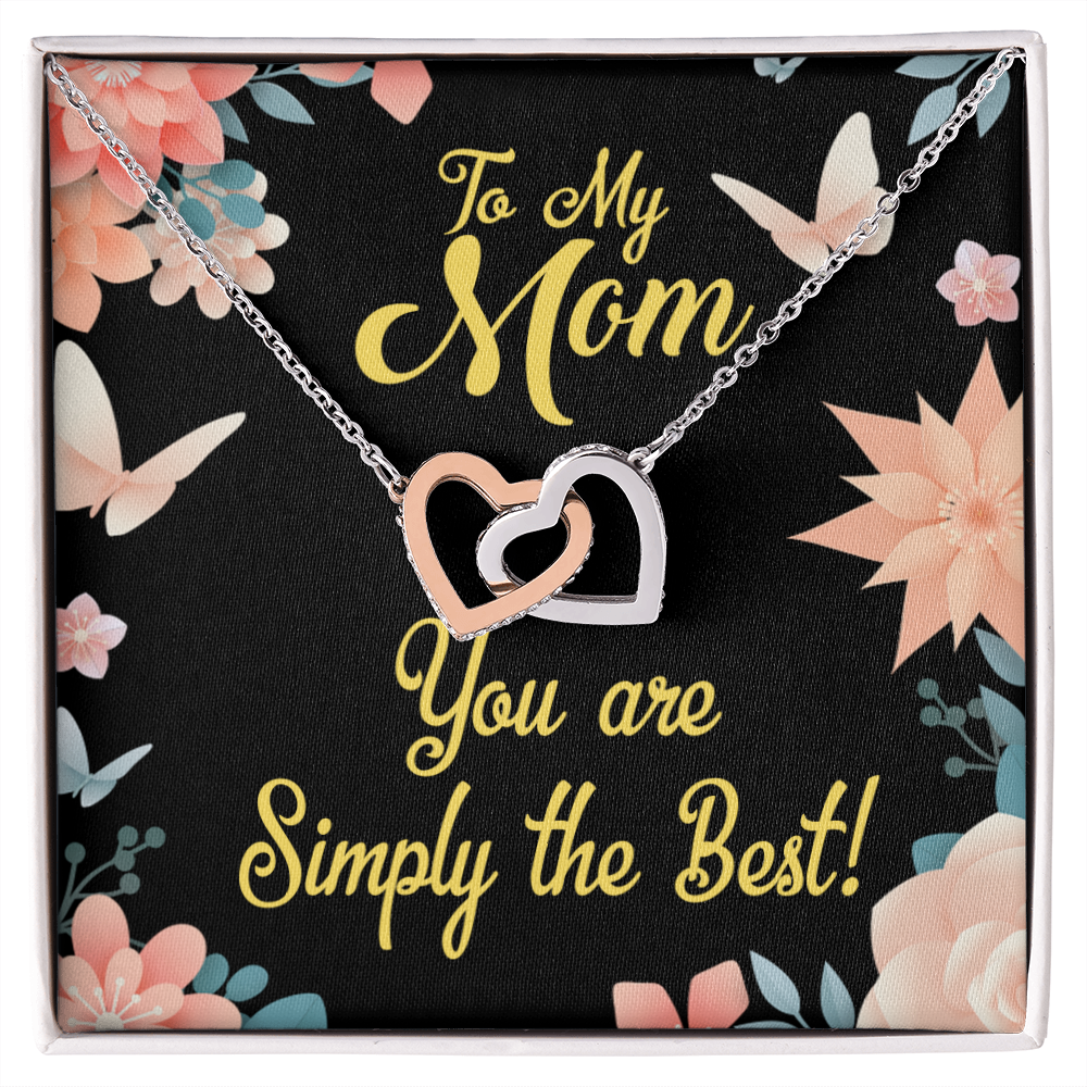 To Mom Simply the Best Inseparable Necklace-Express Your Love Gifts