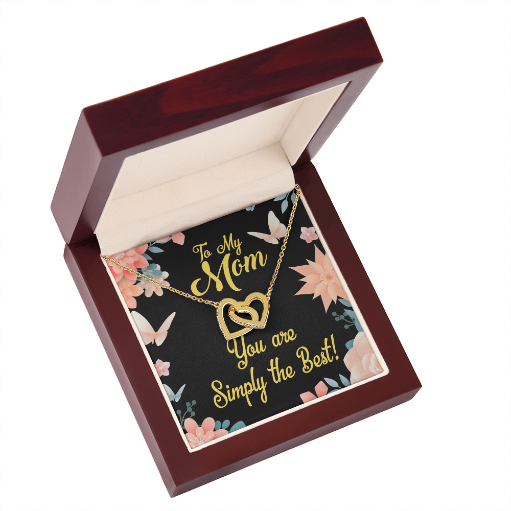 To Mom Simply the Best Inseparable Necklace-Express Your Love Gifts
