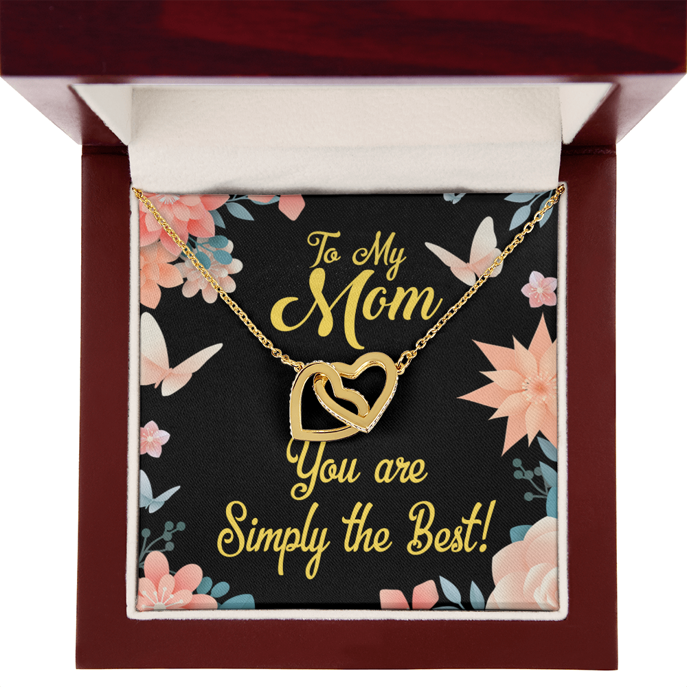 To Mom Simply the Best Inseparable Necklace-Express Your Love Gifts