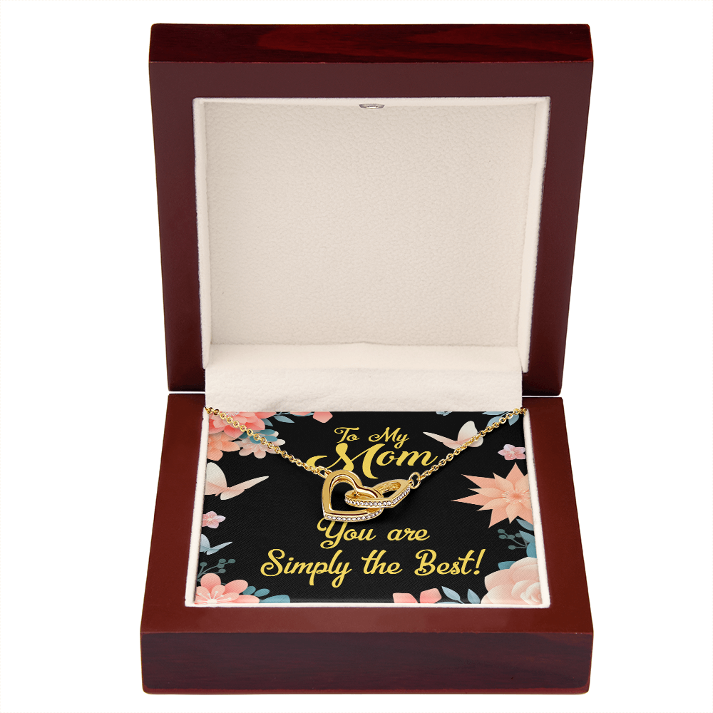 To Mom Simply the Best Inseparable Necklace-Express Your Love Gifts