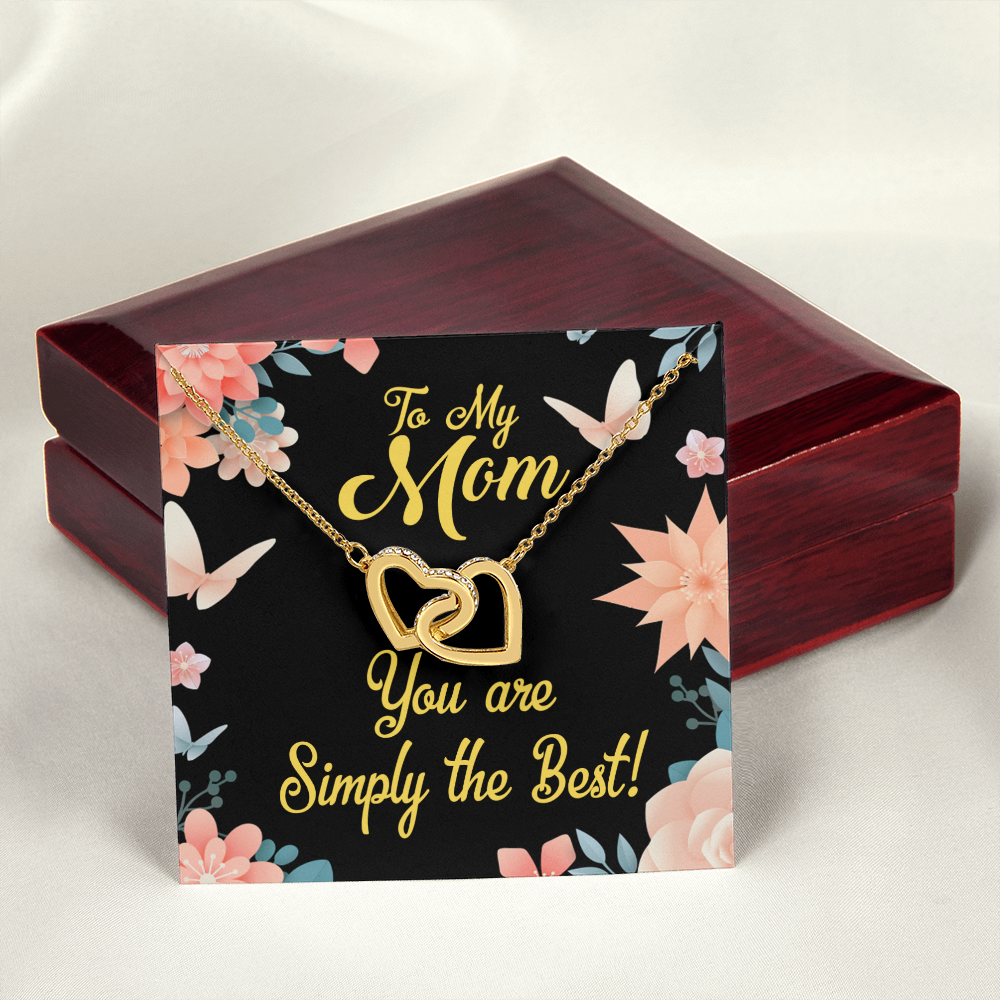 To Mom Simply the Best Inseparable Necklace-Express Your Love Gifts