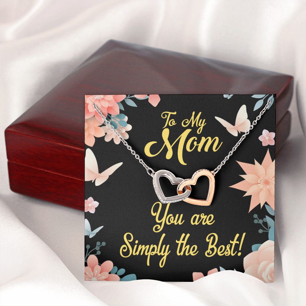 To Mom Simply the Best Inseparable Necklace-Express Your Love Gifts