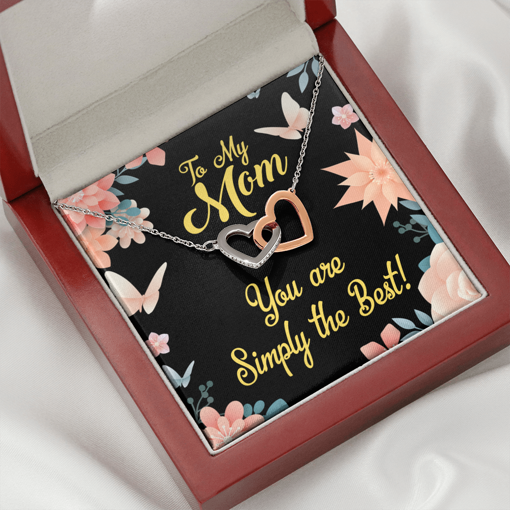 To Mom Simply the Best Inseparable Necklace-Express Your Love Gifts