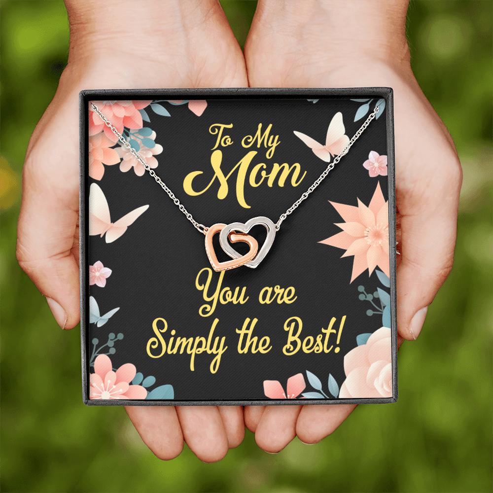 To Mom Simply the Best Inseparable Necklace-Express Your Love Gifts