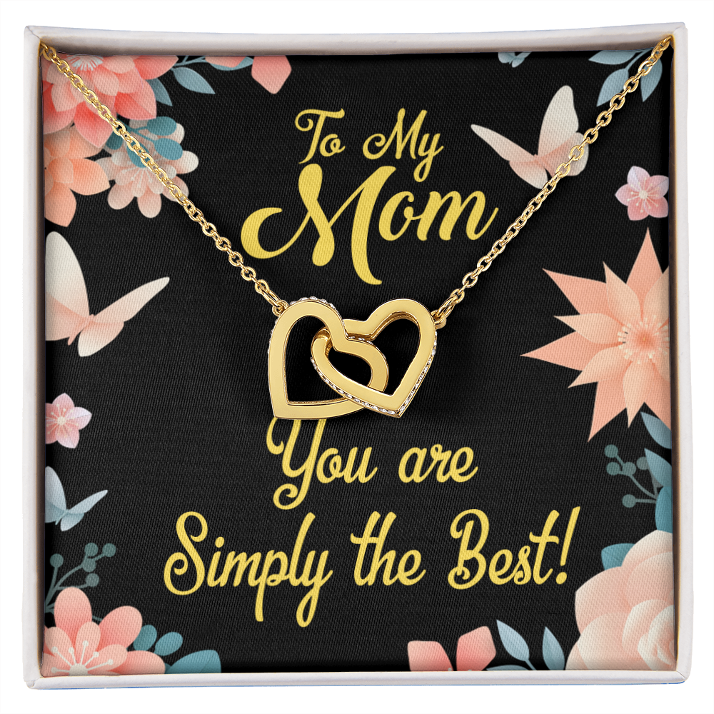 To Mom Simply the Best Inseparable Necklace-Express Your Love Gifts