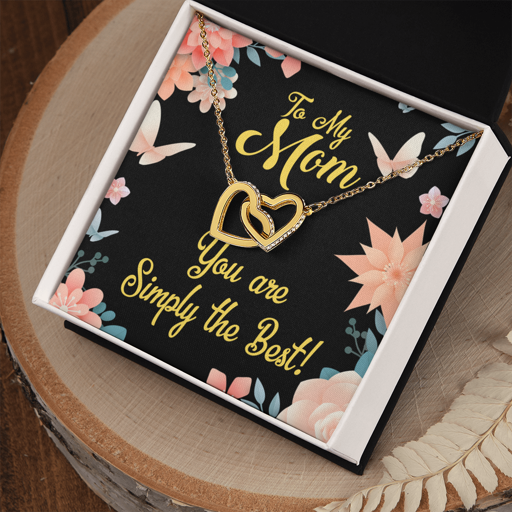 To Mom Simply the Best Inseparable Necklace-Express Your Love Gifts