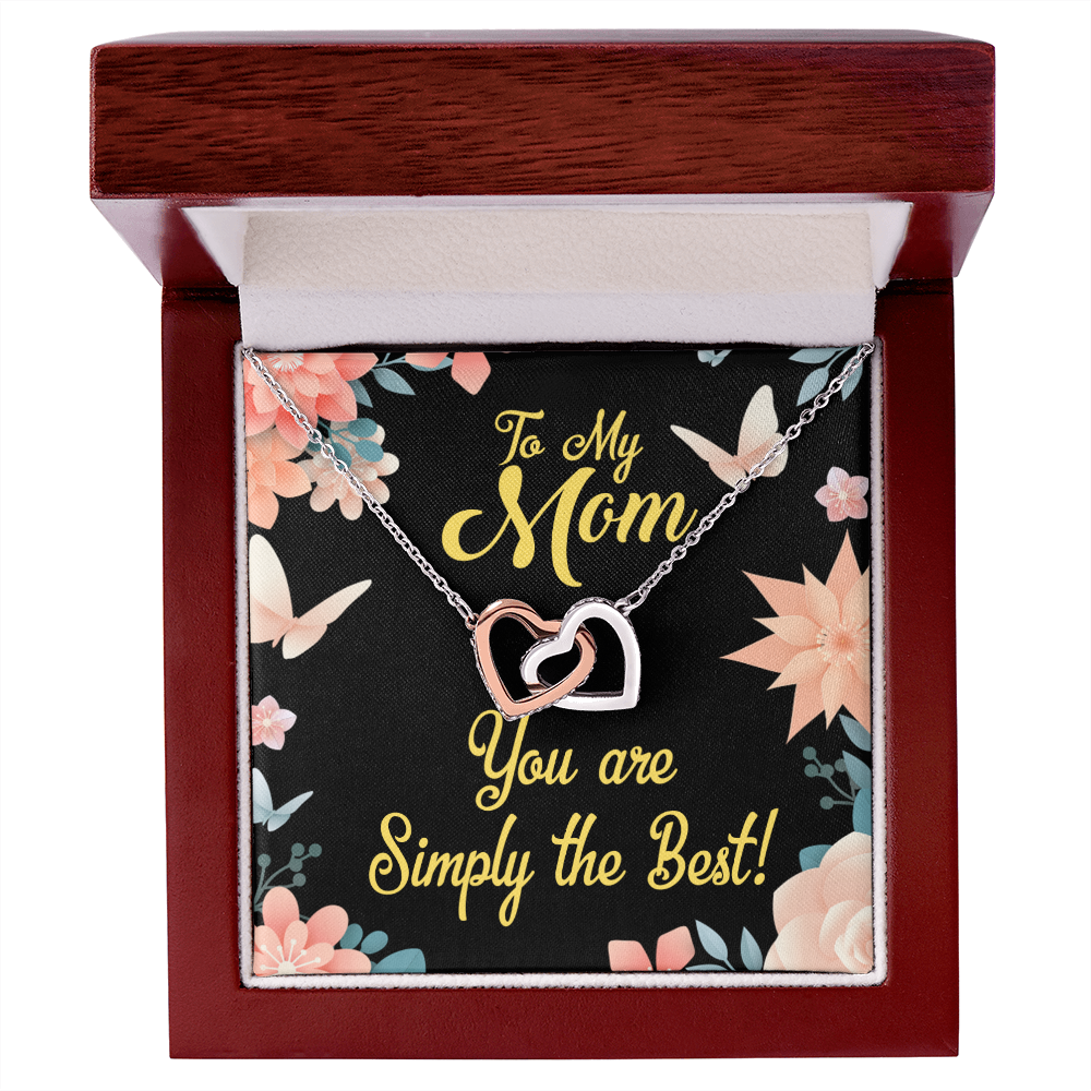 To Mom Simply the Best Inseparable Necklace-Express Your Love Gifts