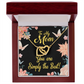 To Mom Simply the Best Inseparable Necklace-Express Your Love Gifts