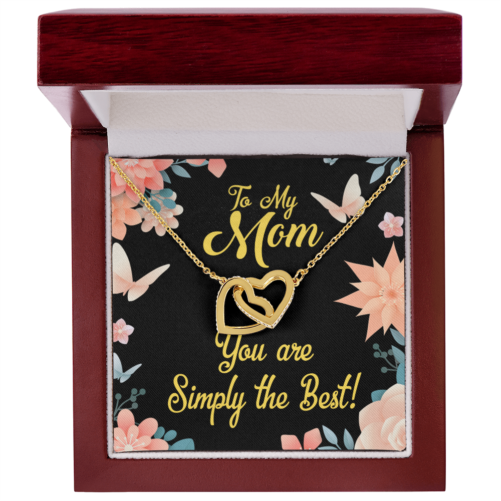To Mom Simply the Best Inseparable Necklace-Express Your Love Gifts